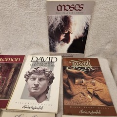 Charles L. Swindoll Book Lot Of 10 Bible Study Guidea Moses Jesus Our Lord PB