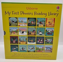 Usborne My First Phonics Reading Library 20 Book Box Set Complete Homeschool