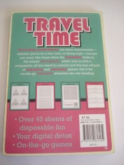 Travel Time Game Pad – 45 Pages, 4 Games – Solo or with a companion