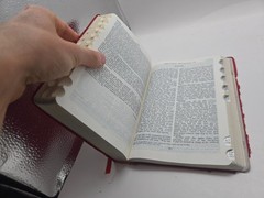 Holy Bible Concordance RSV Holman tabbed french morocco leather 1962