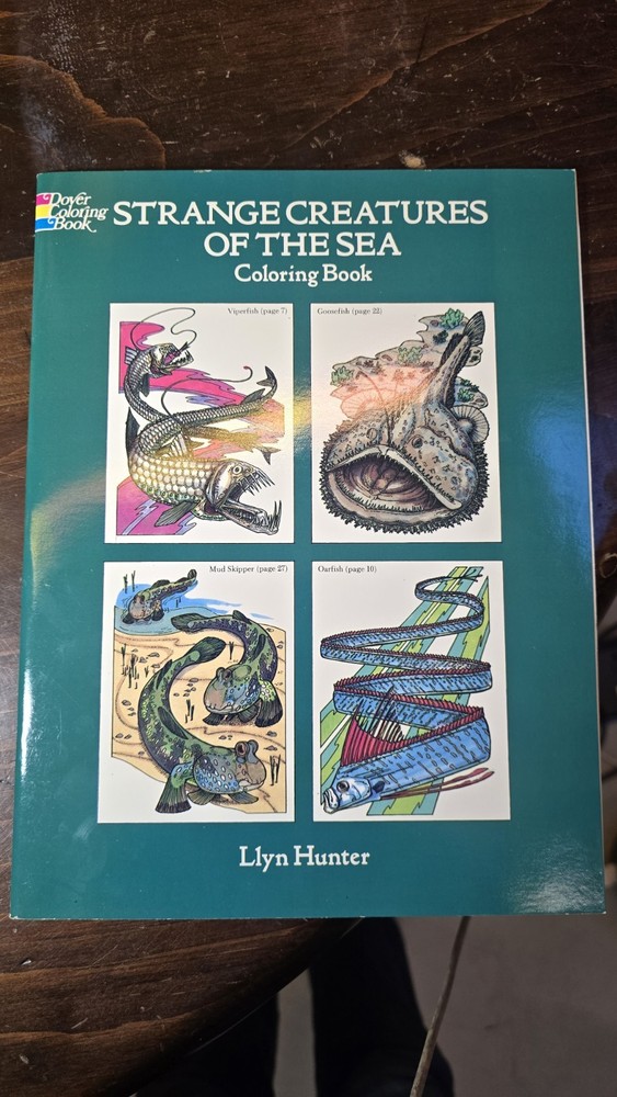 STRANGE CREATURES OF THE SEA COLORING BOOK By Llyn Hunter Doyer Coloring Book