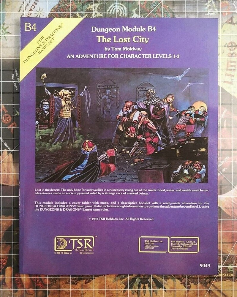 B4 The Lost City – Dungeons & Dragons – D&D – AD&D