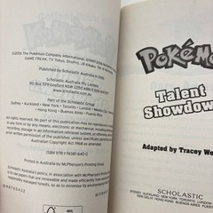 Pokémon Talent Showdown Tracey West 2016 Scholastic Kids Book Adventure