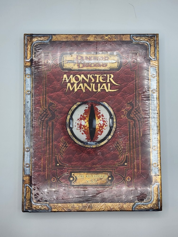 Premium Edition Dungeons and Dragons 3.5 Monster Manual Foil Collectors SEALED *