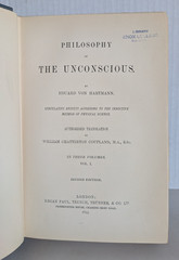 Philosophy of the Unconscious 3 VOLUME SET 1893 by Eduard von Hartmann
