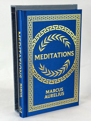 Rare – Meditations by Marcus Aurelius & George Long Deluxe Slipcased Silkbound