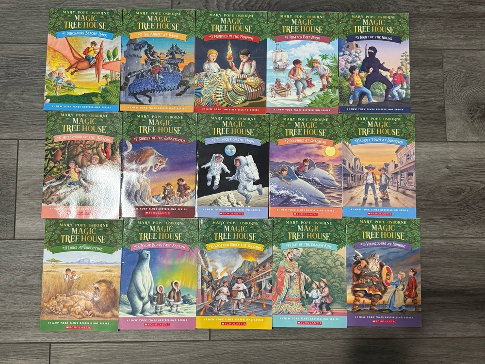 Magic Tree House Books 1-15 Set by Mary Pope Osborne
