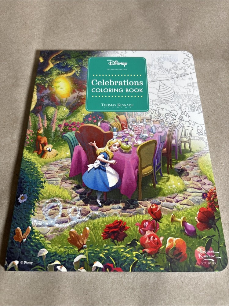 Disney Dreams Collection Thomas Kinkade Studios Celebrations Coloring Book