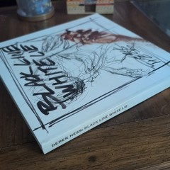 Black Line White Lie Derek Hess Art Book Hardcover *signed by Hess* Like New