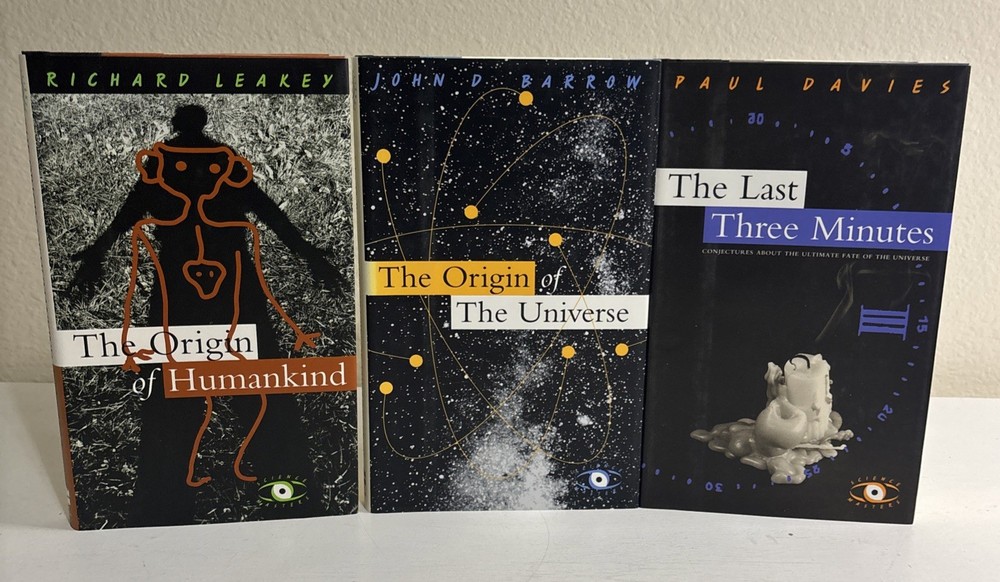 Science Master Series – Lot of 3 Books Origin of Humanity Leakey, Davies, Barrow