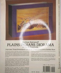 Vtg 1985 Plains Indians Diorama to Cut and Assemble Matthew Kalmenoff