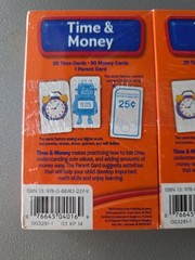 3x School Zone Time & Money Flash Cards Ages 6+ 1st 2nd Grade Learning Set Math