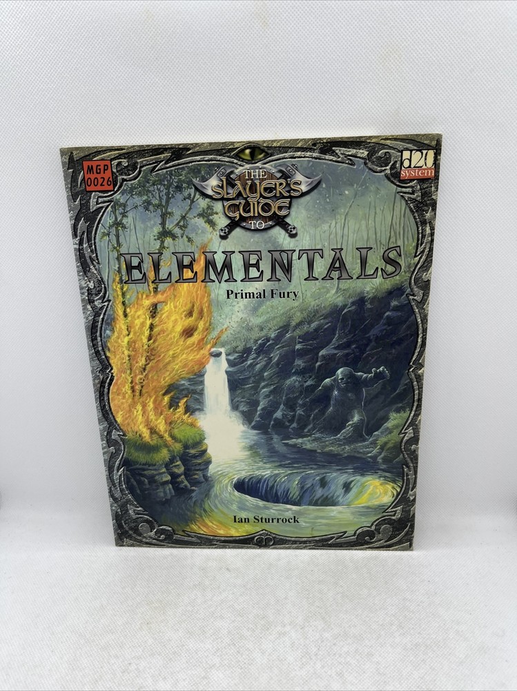 The Slayer’s Guide to Elementals Primal Fury by Ian Sturrock (2004, Game) RPG
