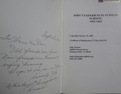 JODY’S EXPERIENCES IN POLIO NURSING 1952-1953 Pittsburgh ZOGRAN Iron Lung HEALTH