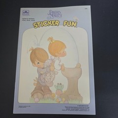 A Golden Book, PRECIOUS MOMENTS, STICKER FUN, 2285, 1990