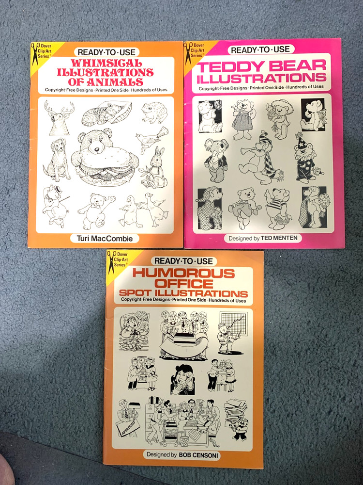 Ready-to-Use ( Clip Art Ready-to-Use) 3 books as shown