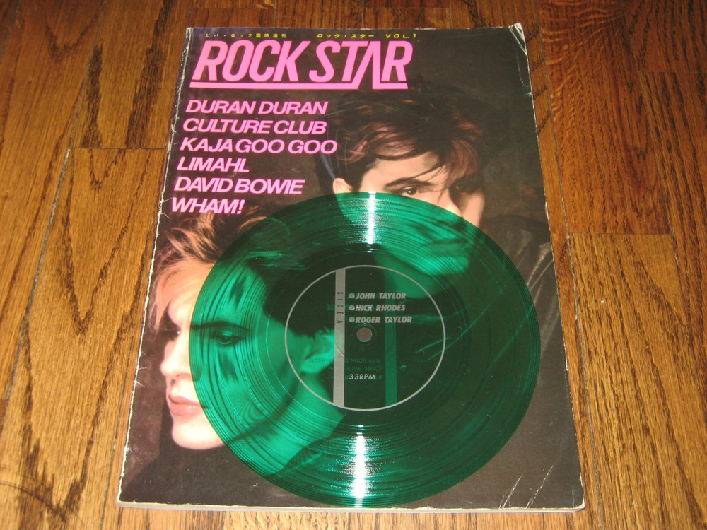 Rock Star Vol 1 Japanese Magazine + Flexi Duran Duran David Bowie Culture Club