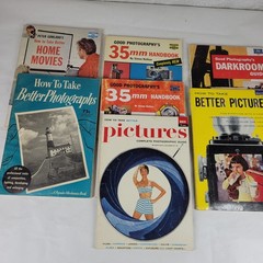 Vintage 1950s Photography Books Lot of 7 – Fawcett Popular Mechanics More