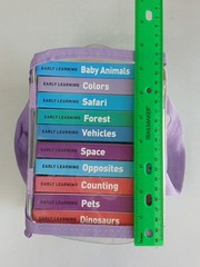 Early Learning TAKE-ALONG BOARD BOOKS Set of 10 in Carry Case Preowned