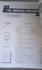 American Pressman 75th Anniversary, Nov 1965 Printing Press Trade Magazine