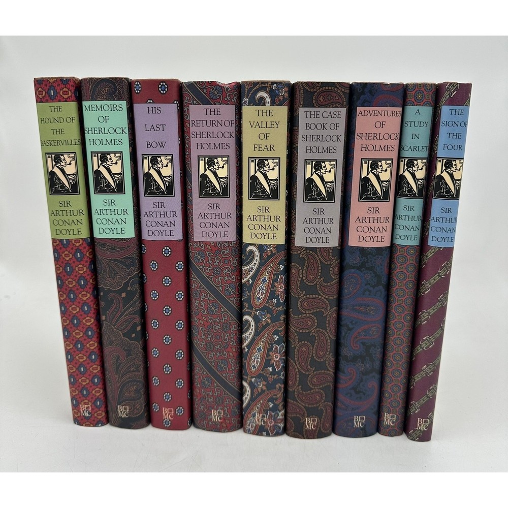 Sherlock Holmes Sir Arthur Conan Doyle Mystery Thriller Suspense 9 Volume Set
