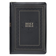 KJV Giant Print Bible Black with Zipper Faux Leather BRAND NEW in Shrink Wrap!!!