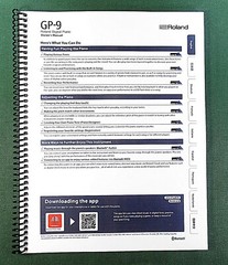 Roland GP-9 Owner’s Instruction Manual: 40 Pages & Protective Covers