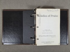 Melodies of Praise Gospel Publishing House 1957 Hymn Sheet Music Binder