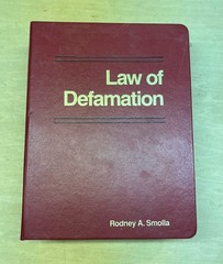 Law of Defamation by Rodney A. Smolla Hardcover 1994 Clark Boardman Callaghan