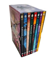 Kazu Kibuishi Amulet Books 1-8 Paperback Graphic Novel Box Set Graphix