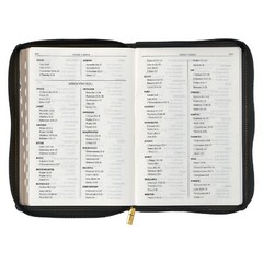 KJV Large Print Thinline Bible Black Zipper Indexed BRAND NEW in Shrink Wrap!!!
