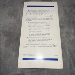Detroit Tigers Trivia by John F. Grabowski 1988 Paperback Book MLB