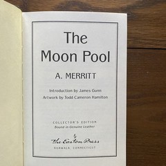 Easton Press Lot 4 SciFi Moon Pool Tau Zero Macroscope More Than Human Leather