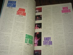 Viva Rock Deluxe Japanese Magazine 1986 Duran Duran *Read Description