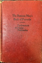 Businessman’s Book of Proverbs – Edward W. De Bowler. 100+ Yr Vintage