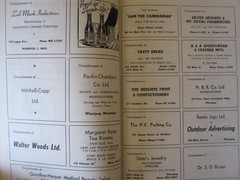NOSTALGIC 1961 WINNIPEG CANADA SHOPPERS GUIDE & COOK BOOK GOOD COND! FREE SHIP!