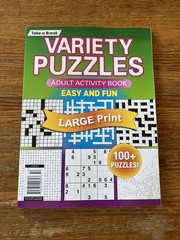 Take a Break Variety Puzzles Adult Activity Book Easy And Fun Large Print 100+