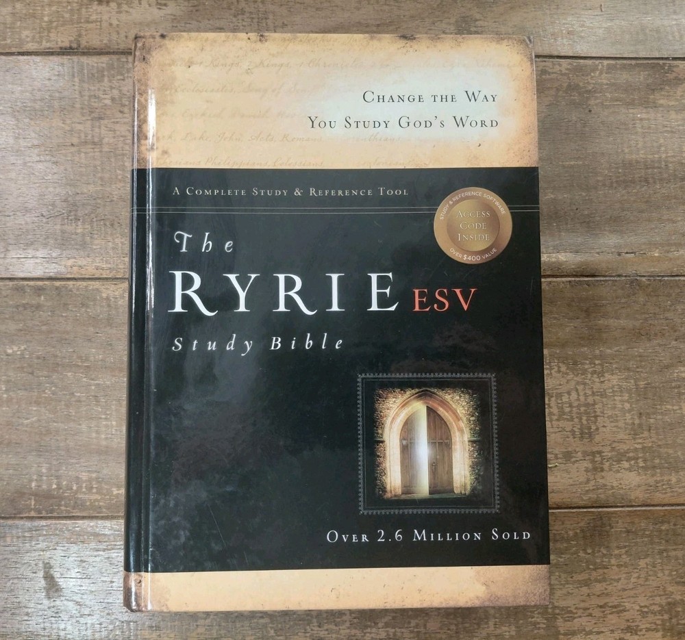 DAMAGED – Moody Publishers Ryrie ESV Study Bible Hardcover by Charles C. Ryrie