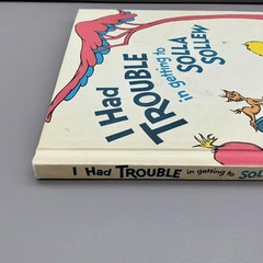 Vintage I Had Trouble In Getting To Solla Sollew Dr Seuss Random House HC Cream