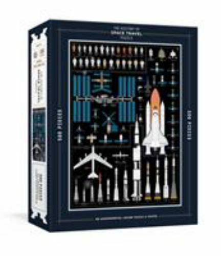 History of Space Travel Puzzle : Astronomical 500-Piece Jigsaw Puzzle and Poster