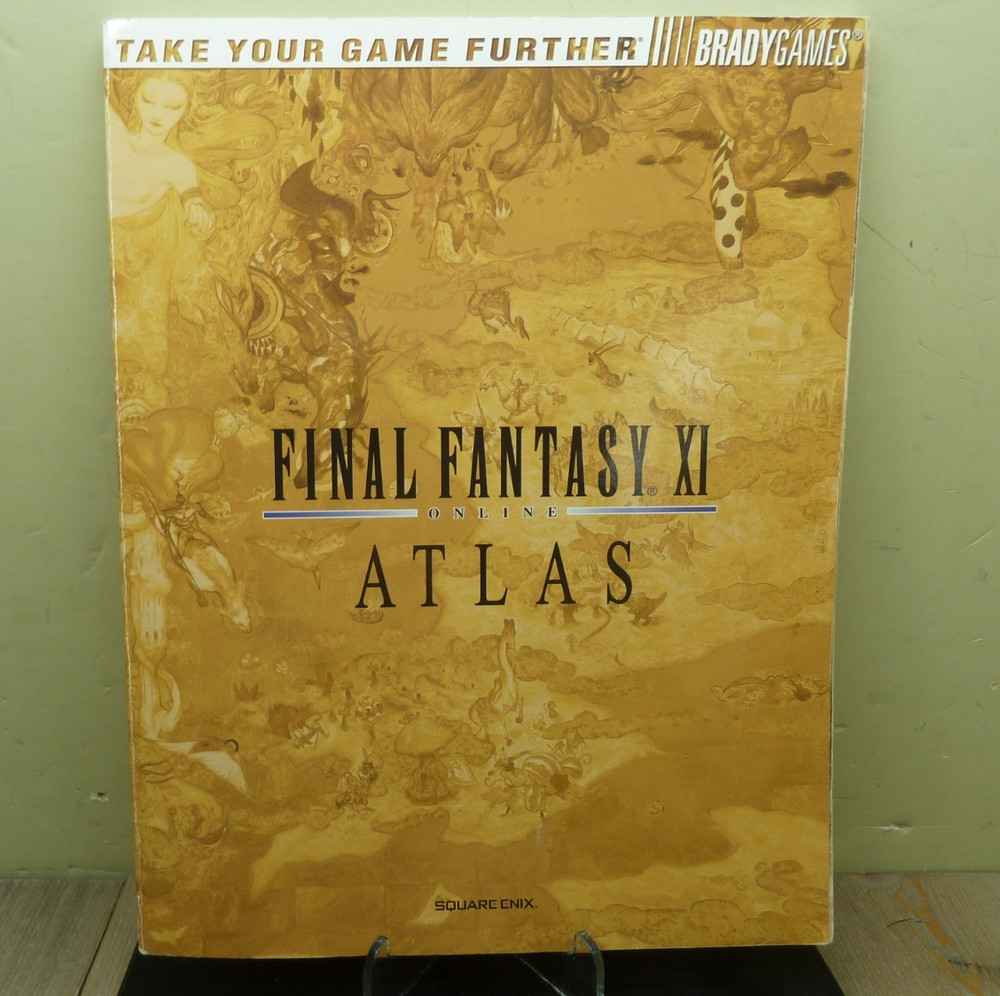 Final Fantasy XI 11 Atlas Brady Games Guide Ed Kern 2005 Good Condition