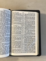 Holy Bible KJV Collins Black Leather References Red Letter Vintage