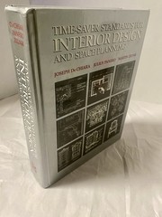 Time-Saver Standards for Interior Design and Space Planning, De Chiara, Joseph,Z