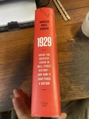 1929 by Andrew Ross Sorkin (2025, Hardcover) SIGNED 1st Printing