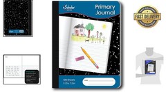 Versatile Black Marble Composition Book – 100 Sheets, Unruled Top, 9.75 x 7.5 In