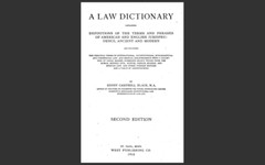 BLACK’S LAW DICTIONARY, 1st Edition 1891 and 2nd Edition 1910 Law Book on CD-ROM