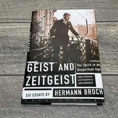 Geist and Zeitgeist Hermann Broch 2003 First Printing Philosophy Essays HCDJ