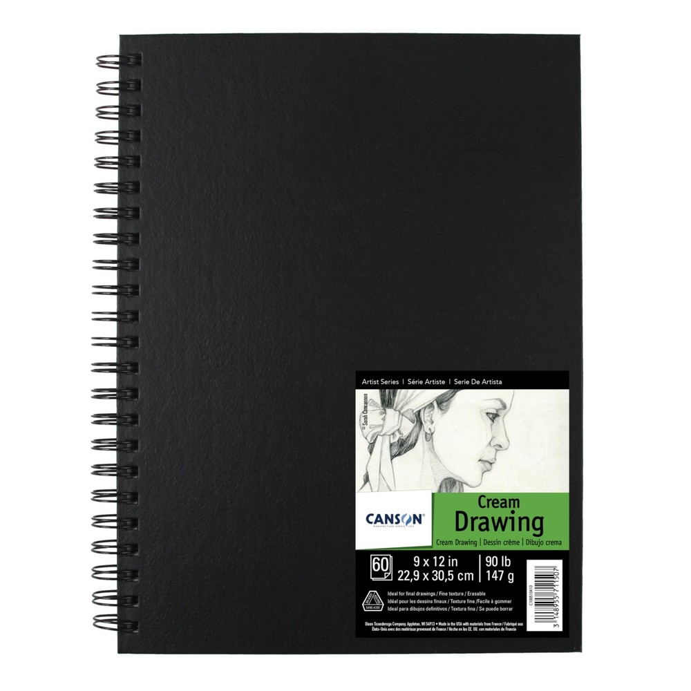 Professional 9×12 Drawing Book – 60 Sheets, Side Wire Bound Art Paper for Marker