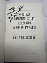 SIGNED The Totally Unscientific Study… by Paula Poundstone (1st Ed. 2017 HC)