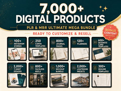 7000+ Done For You Resell Digital Products Bundle Ideal for Passive Income, PLR